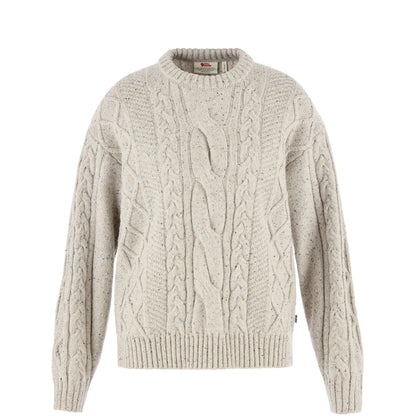 Fjallraven Womens Ovik Cable Knit Chalk White