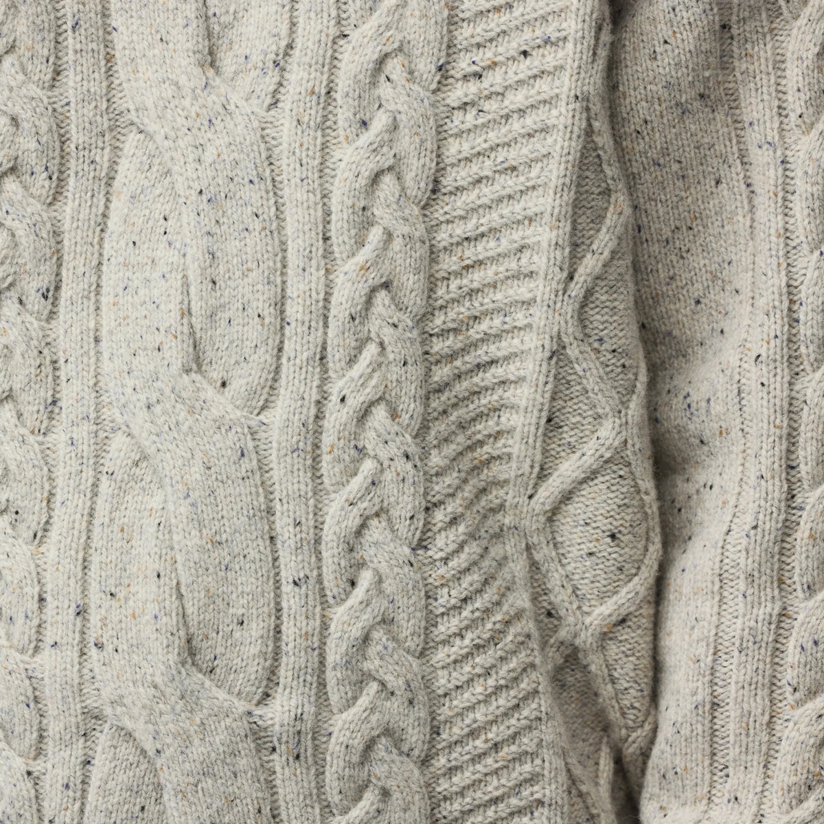 Fjallraven Womens Ovik Cable Knit Chalk White