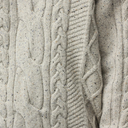 Fjallraven Womens Ovik Cable Knit Chalk White