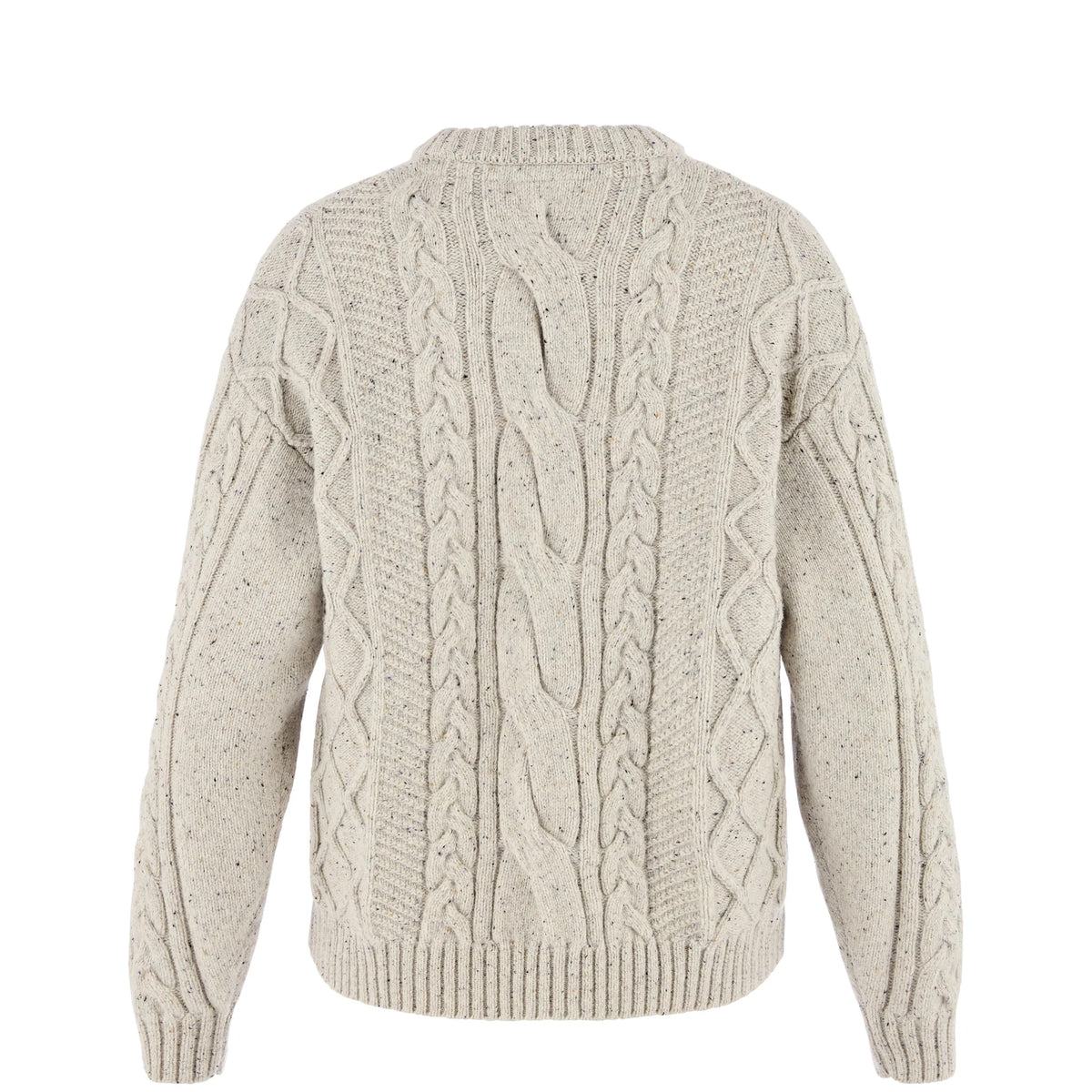 Fjallraven Womens Ovik Cable Knit Chalk White