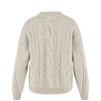 Fjallraven Womens Ovik Cable Knit Chalk White