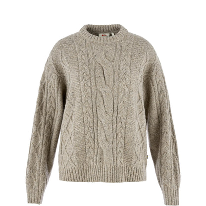 Fjallraven Womens Ovik Cable Knit Fog