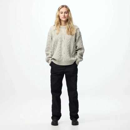 Fjallraven Womens Ovik Cable Knit Fog
