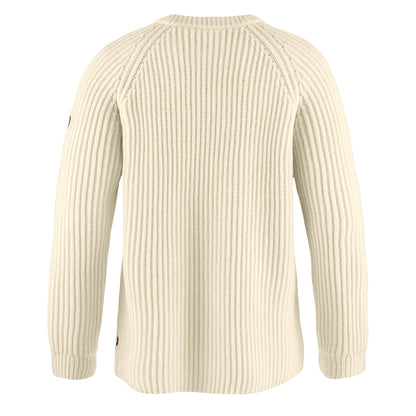 Fjallraven Womens Ovik Rib Sweater Chalk White - The Sporting Lodge