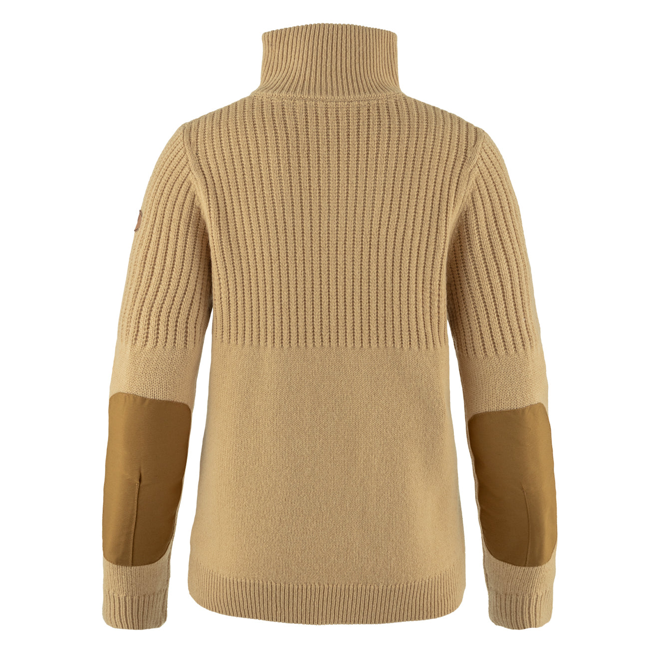 Fjallraven Womens Ovik Half Zip Knit Dune Beige - The Sporting Lodge