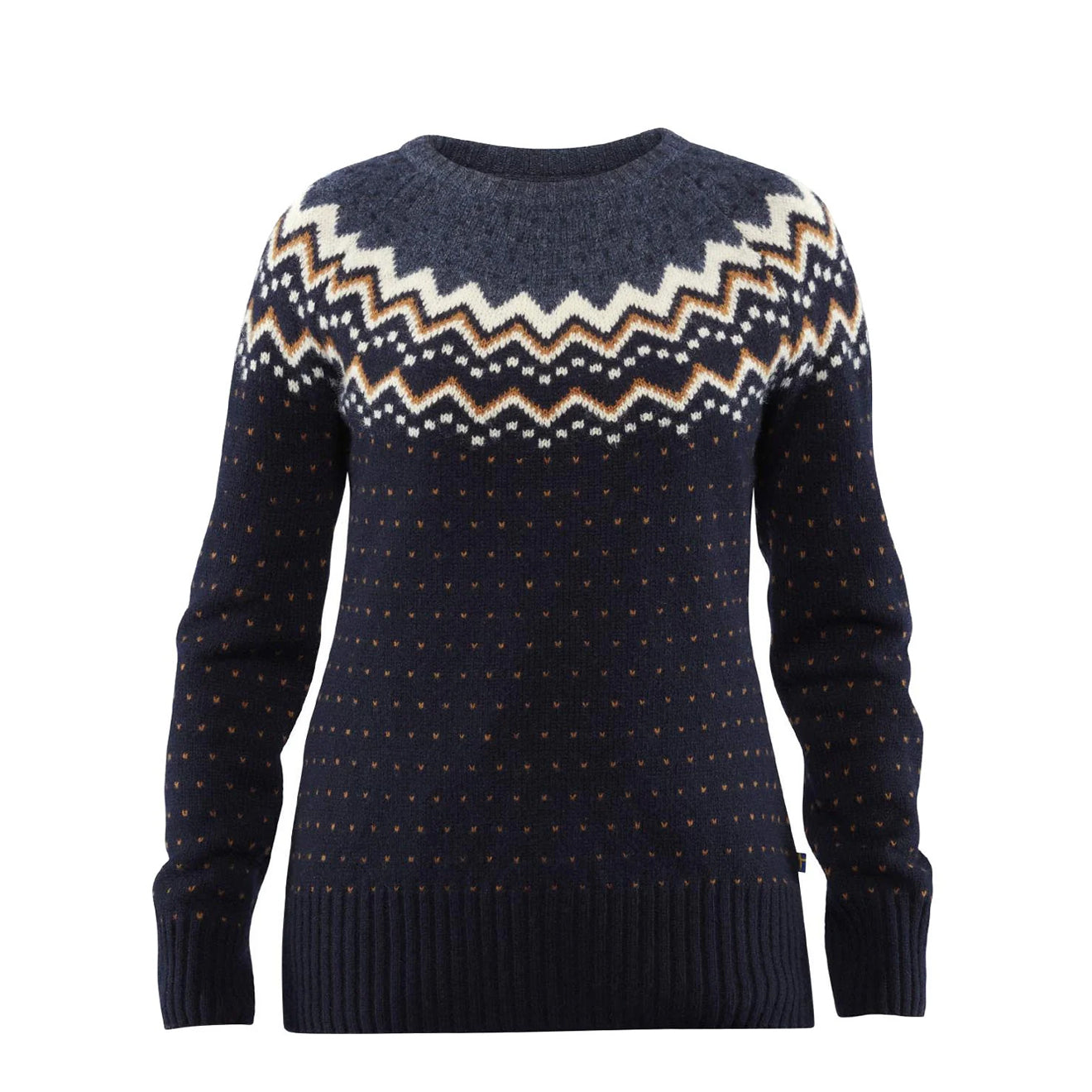 Fjallraven Womens Ovik Knit Sweater Dark Navy - The Sporting Lodge