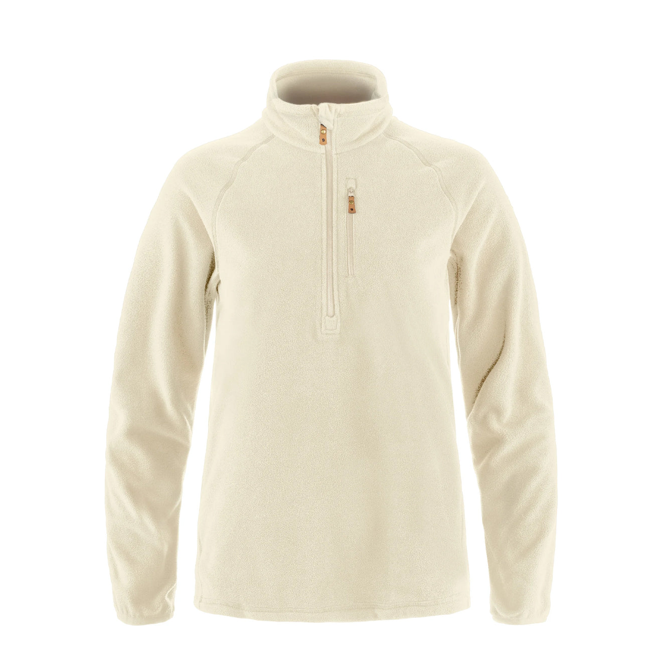 Fjallraven Womens Ovik Lite Fleece Half Zip Chalk White