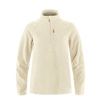 Fjallraven Womens Ovik Lite Fleece Half Zip Chalk White