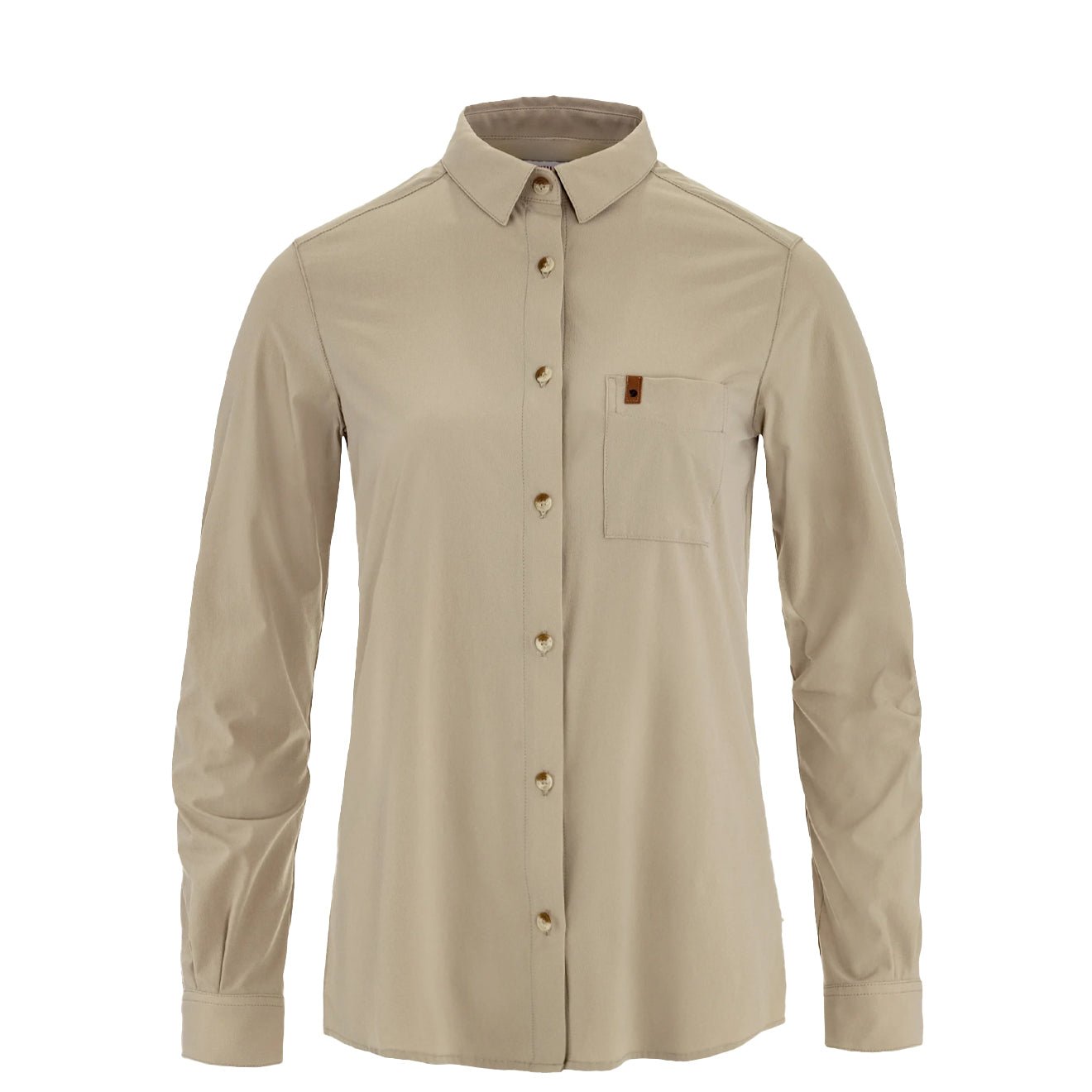 Fjallraven Womens Ovik Lite Shirt LS T-shirt Fossil