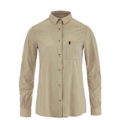 Fjallraven Womens Ovik Lite Shirt LS T-shirt Fossil