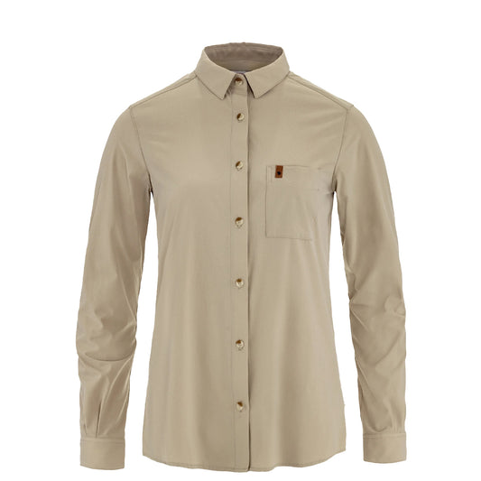 Fjallraven Womens Ovik Lite Shirt LS T-shirt Fossil