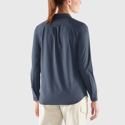 Fjallraven Womens Ovik Lite Shirt LS T-shirt Fossil
