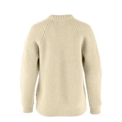 Fjallraven Womens Ovik Waffle Knit Light Beige
