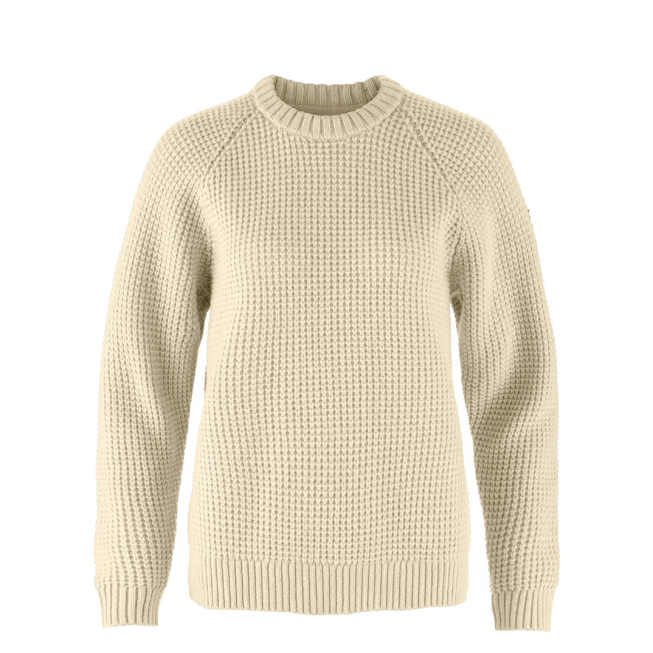 Fjallraven Womens Ovik Waffle Knit Light Beige