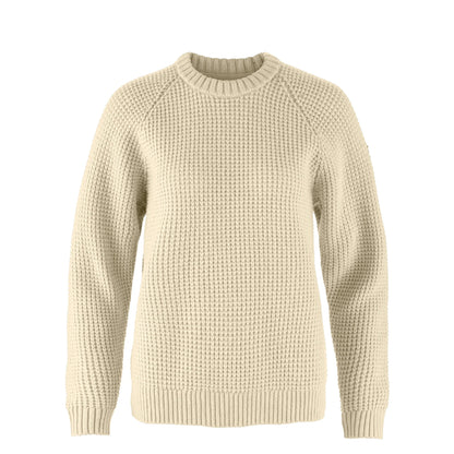 Fjallraven Womens Ovik Waffle Knit Light Beige