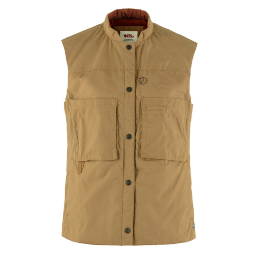 Fjallraven Womens Singi Padded Vest Buckwheat Brown - The Sporting Lodge