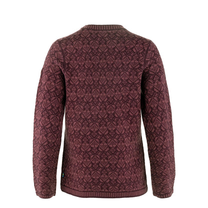 Fjallraven Womens Snow Round Neck Sweater Port