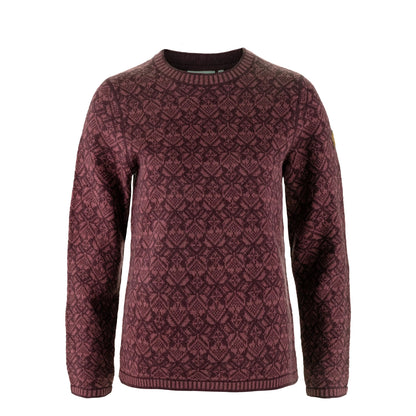 Fjallraven Womens Snow Round Neck Sweater Port