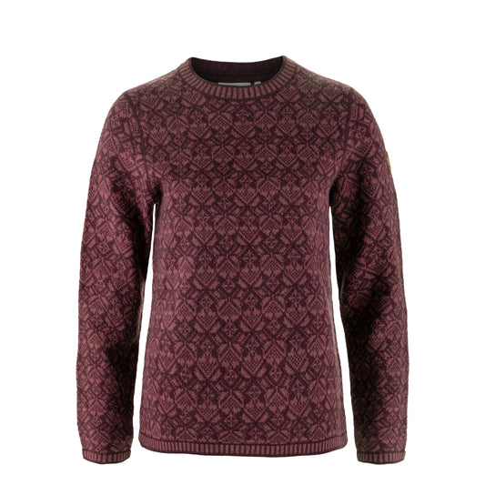 Fjallraven Womens Snow Round Neck Sweater Port
