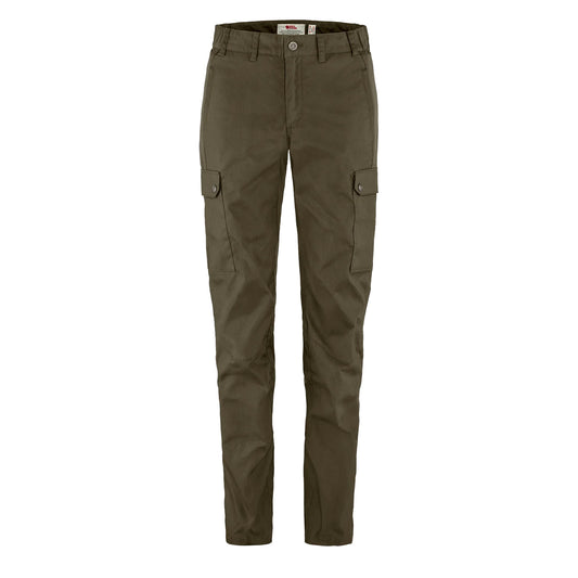 Fjallraven Womens Stina Trousers Short Dark Olive