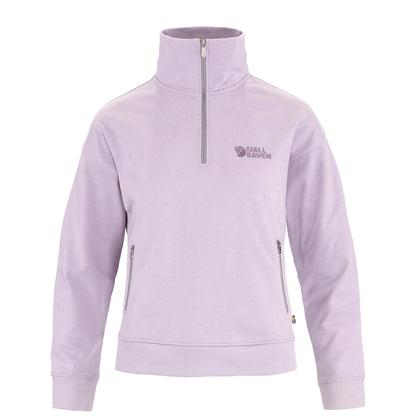 Fjallraven Womens Vardag Half Zip Sweater Lavender Mist