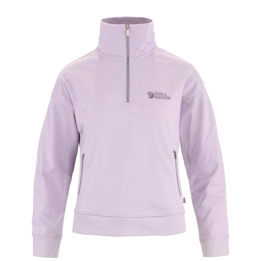 Fjallraven Womens Vardag Half Zip Sweater Lavender Mist