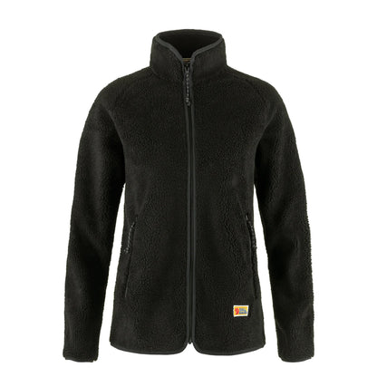 Fjallraven Womens Vardag Pile Fleece Black - The Sporting Lodge