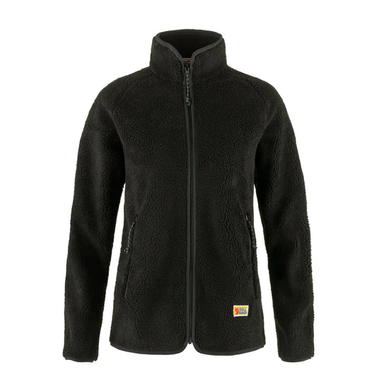 Fjallraven Womens Vardag Pile Fleece Black - The Sporting Lodge