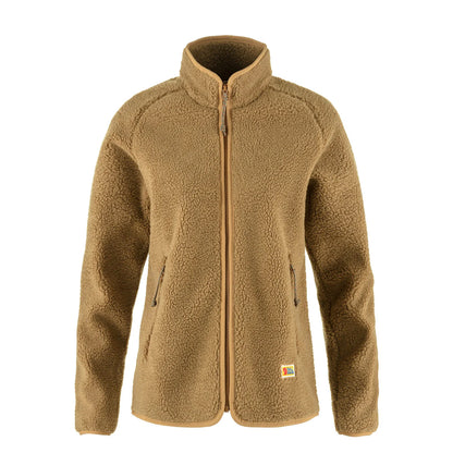 Fjallraven Womens Vardag Pile Fleece Buckwheat Brown - The Sporting Lodge