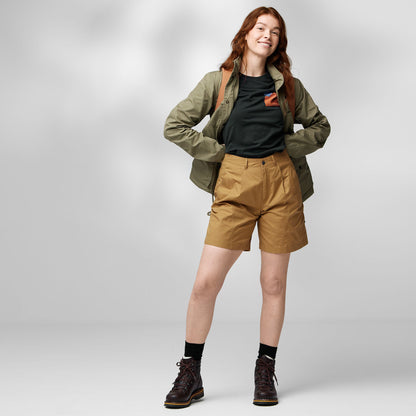 Fjallraven Womens Vardag Shorts Buckwheat Brown