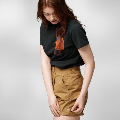 Fjallraven Womens Vardag Shorts Buckwheat Brown