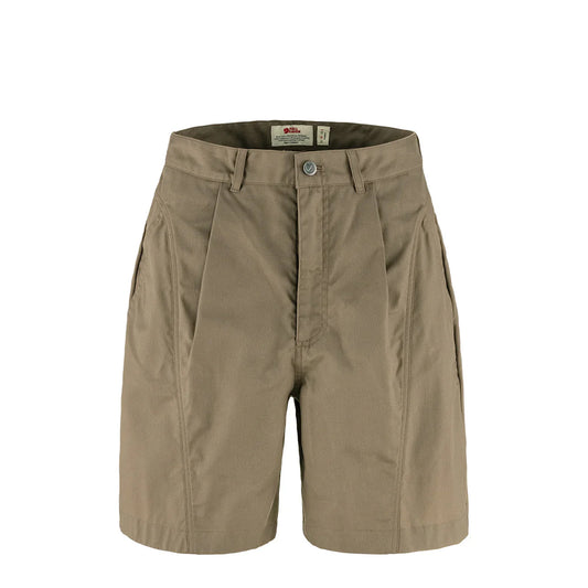 Fjallraven Womens Vardag Shorts Suede Brown