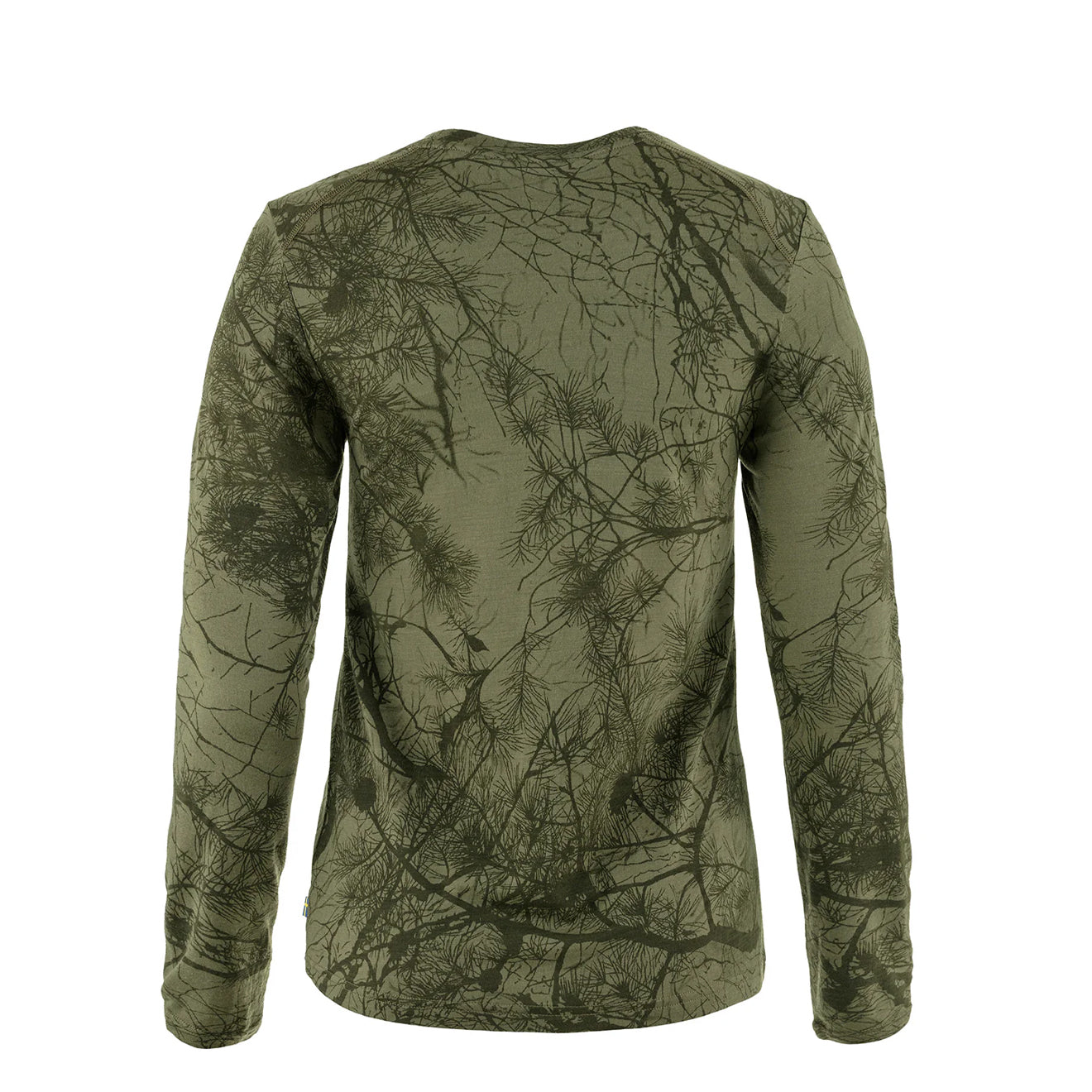 Fjallraven Womens Varmland Wool LS Green Camo