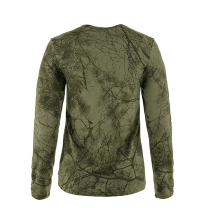 Fjallraven Womens Varmland Wool LS Green Camo
