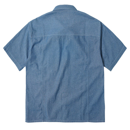 Frizmworks Chambray Big Pocket Half Shirt Blue Blue - The Sporting Lodge