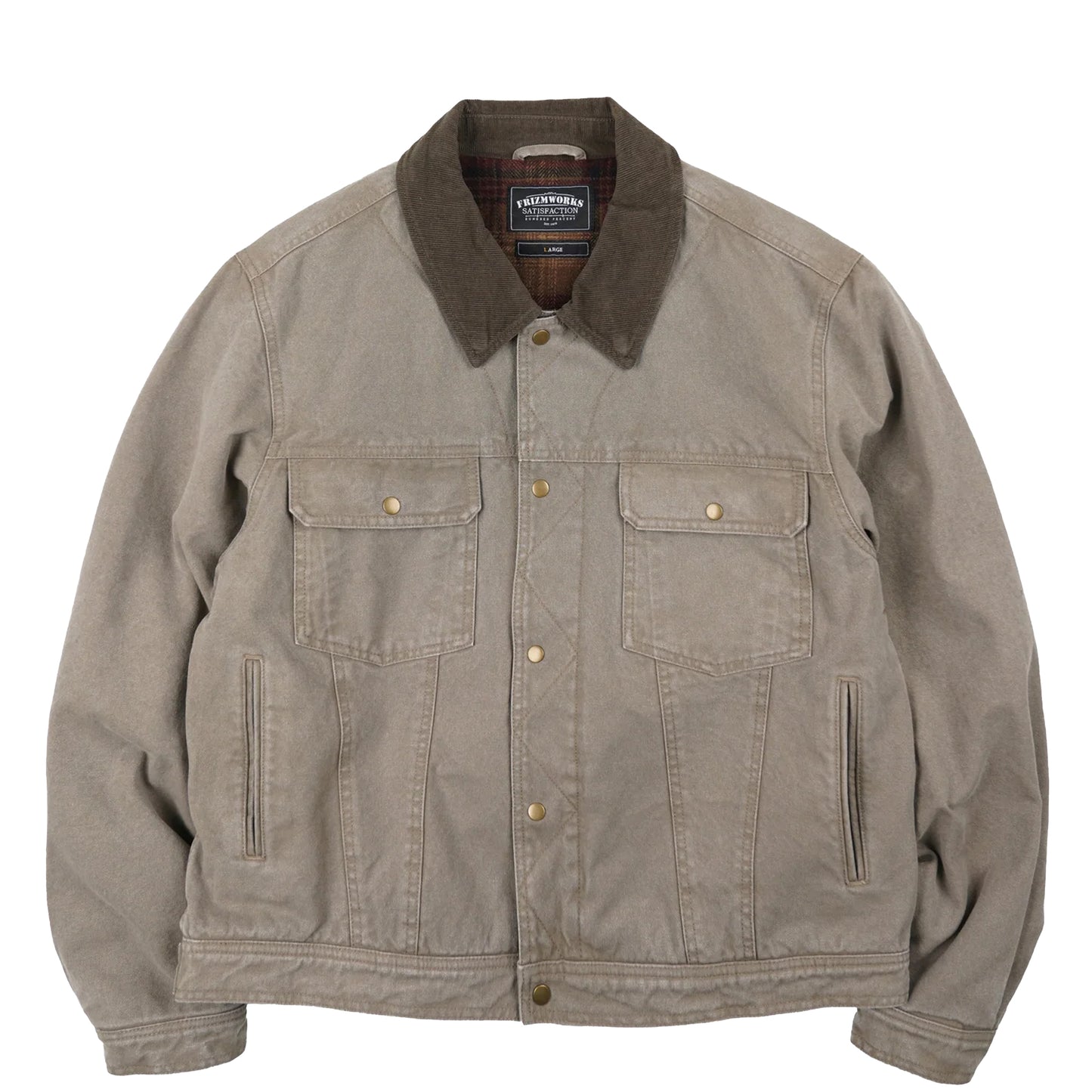 Frizmworks Heavy Canvas Storm Trucker Jacket Mud