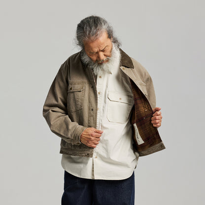 Frizmworks Heavy Canvas Storm Trucker Jacket Mud
