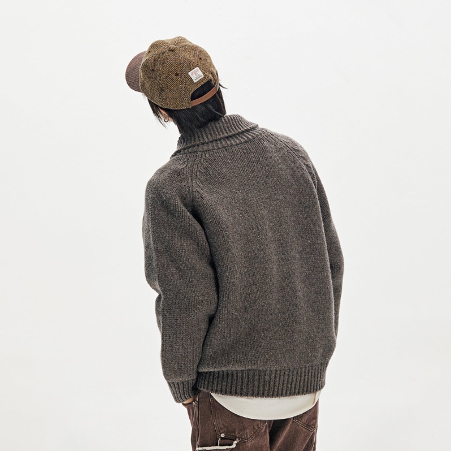 Frizmworks Heavy Cowichan Zipup Cardigan Sephia