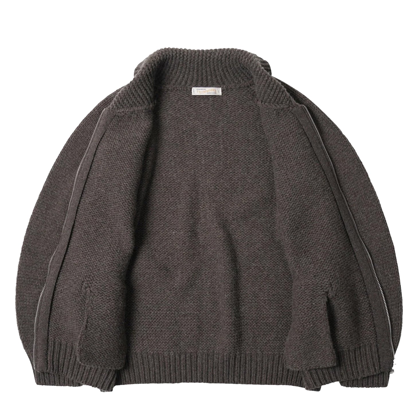 Frizmworks Heavy Cowichan Zipup Cardigan Sephia