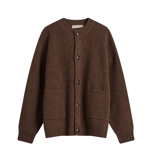 Frizmworks Heavy Wool Round Cardigan Choco Brown