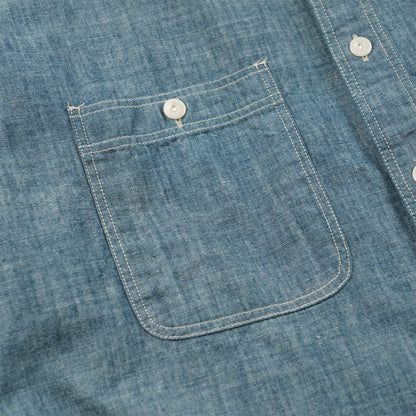 Frizmworks Kuroki Chambray Work Shirt Washed Blue