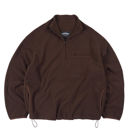 Frizmworks Mock Neck Fleece Anorak Parka Brown