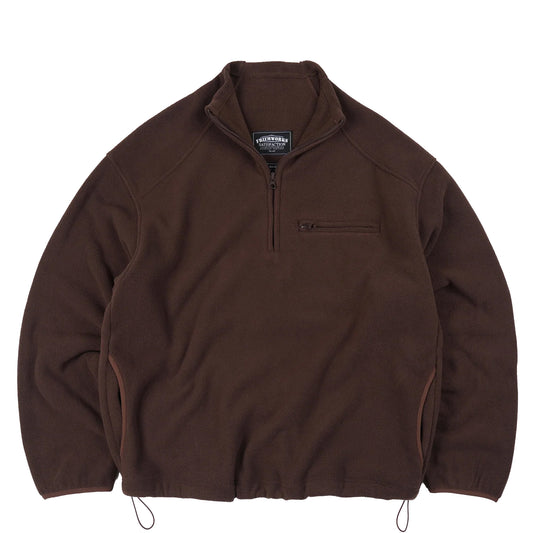 Frizmworks Mock Neck Fleece Anorak Parka Brown