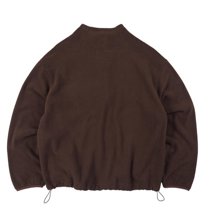 Frizmworks Mock Neck Fleece Anorak Parka Brown