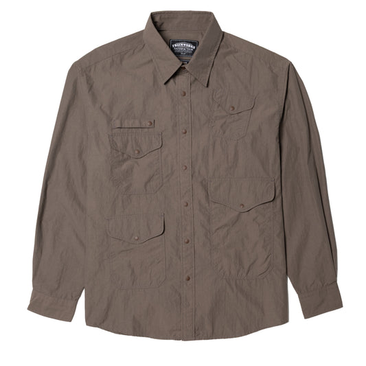 Frizmworks Nylon Utility Pocket Shirt Jacket Brown - The Sporting Lodge