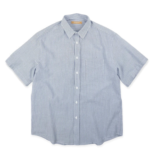 Frizmworks OG Stripe Seersucker Half Shirt Blue