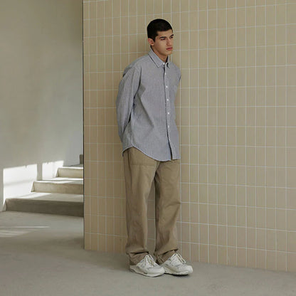 Frizmworks OG Stripe Seersucker Shirt Blue Blue