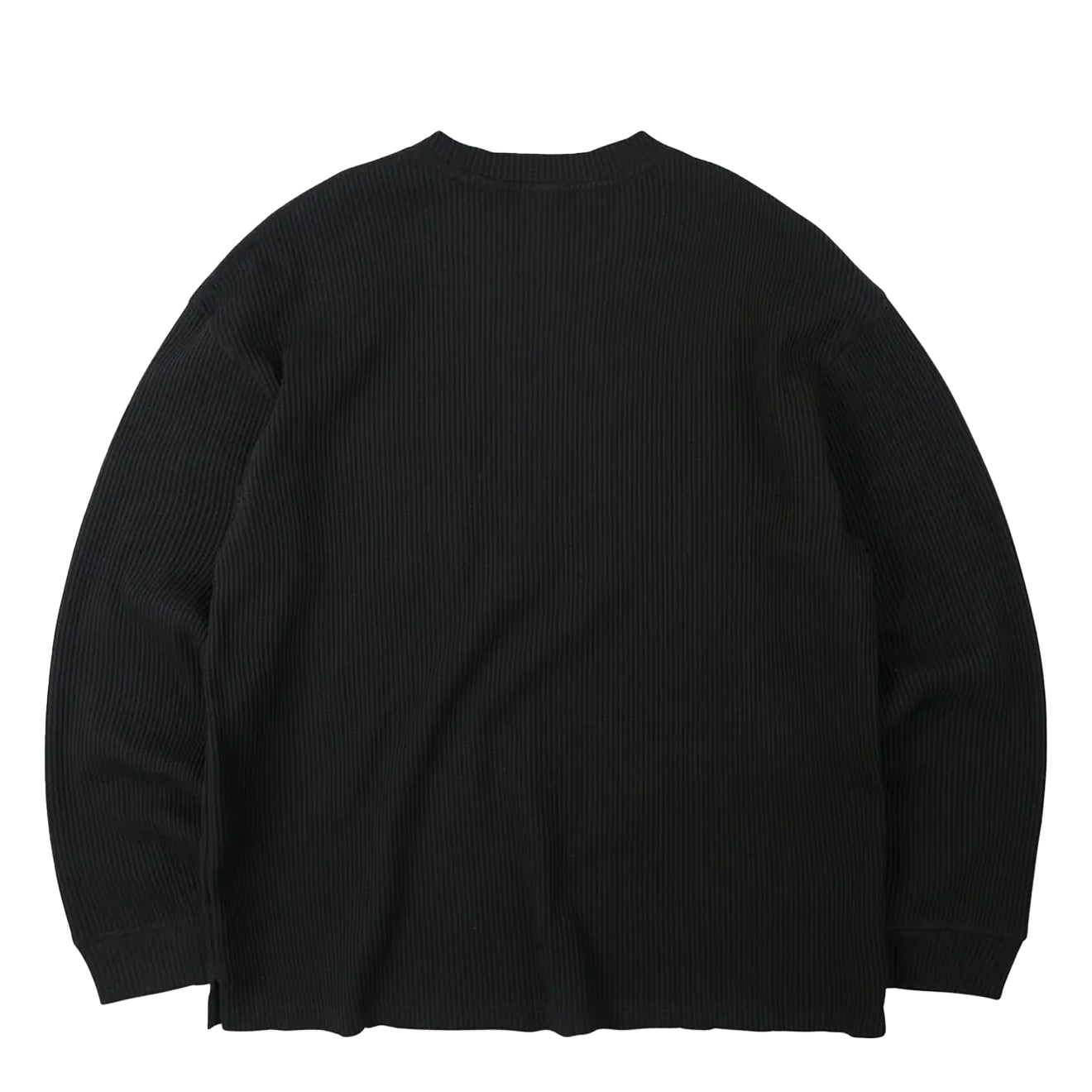 Frizmworks Oversized Waffle Pocket L/S Tee Black