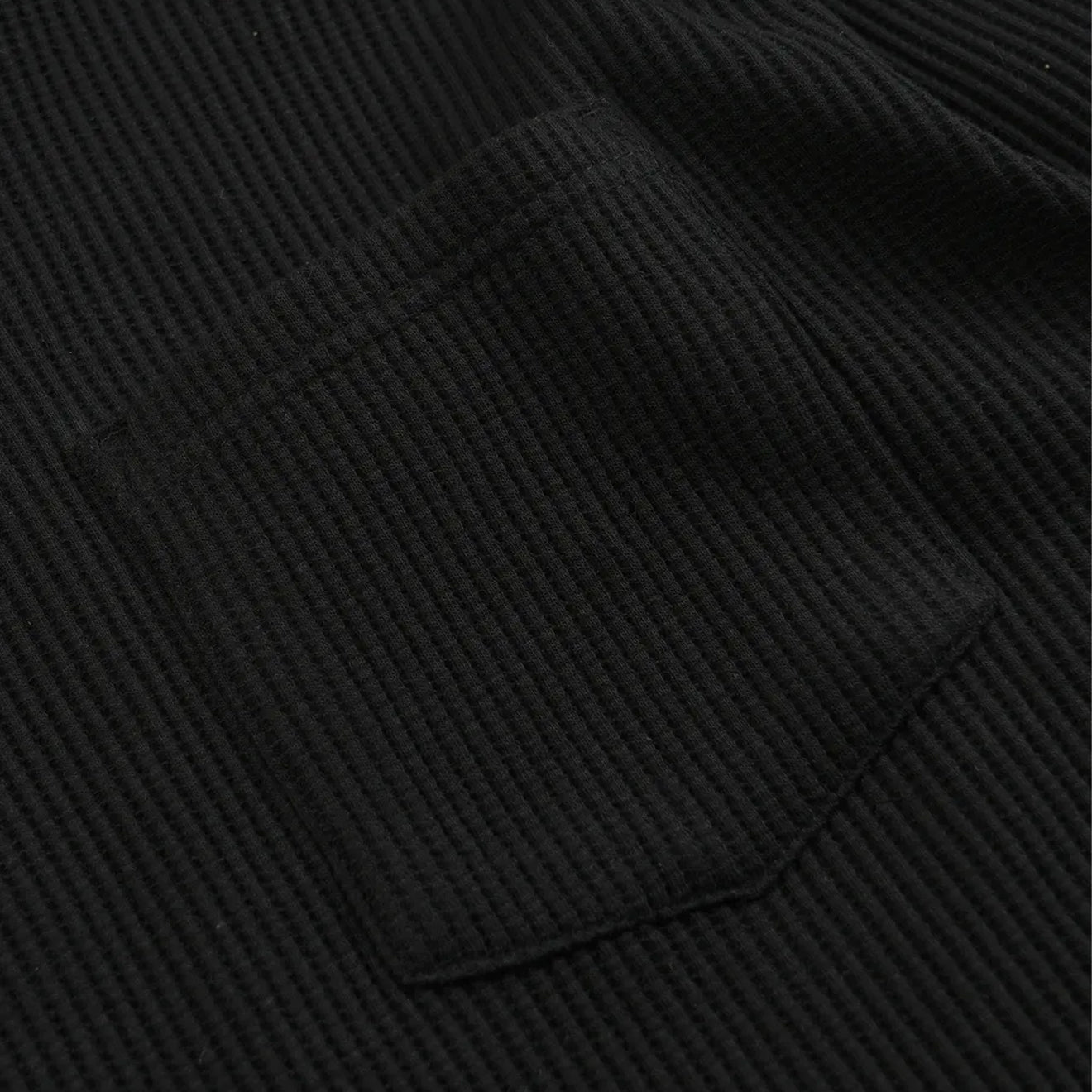 Frizmworks Oversized Waffle Pocket L/S Tee Black