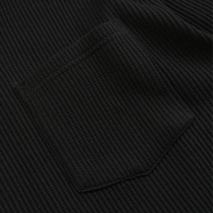 Frizmworks Oversized Waffle Pocket L/S Tee Black